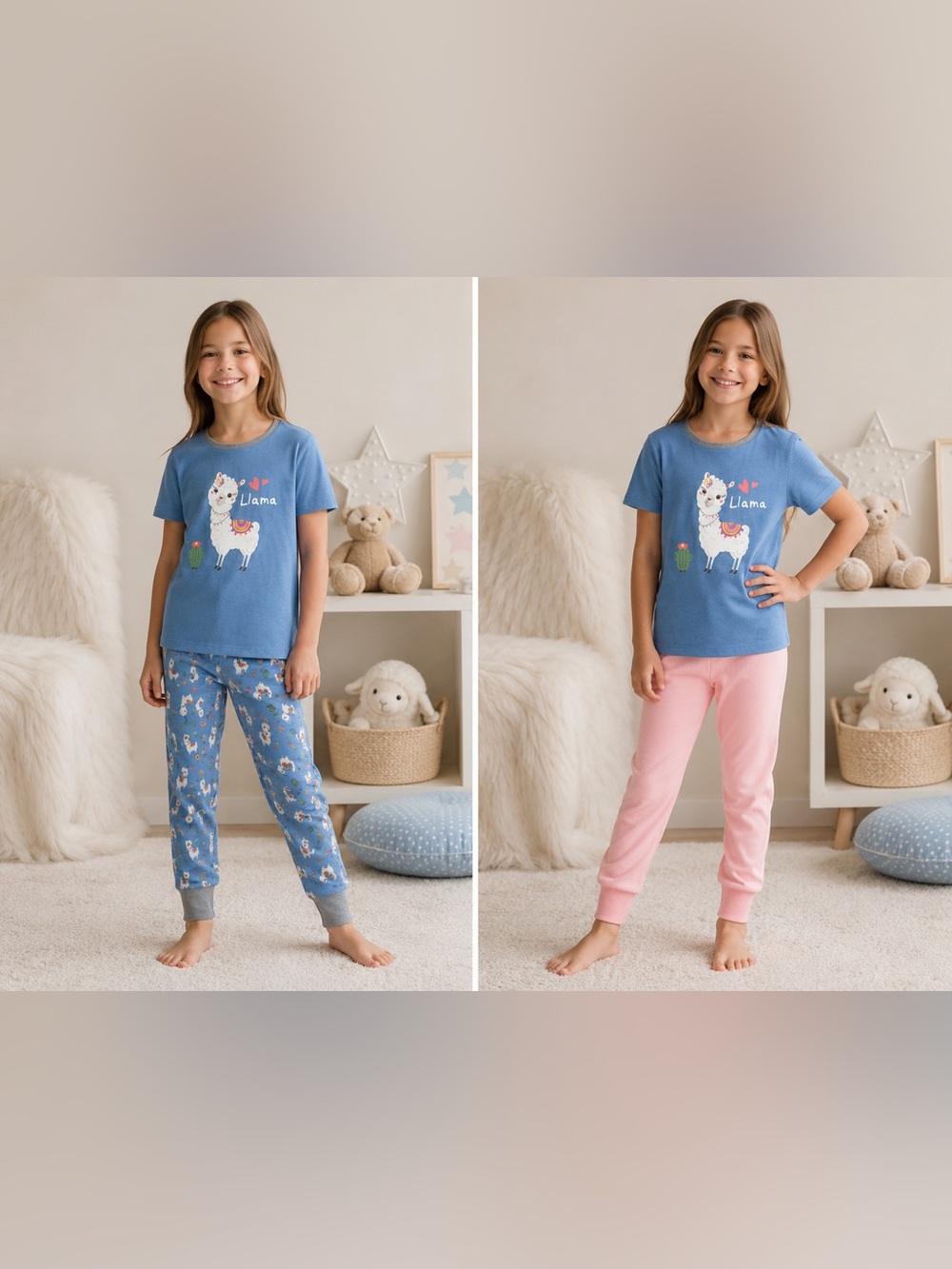 Lily & Dan  Toddler 3 piece pajama set Size XS